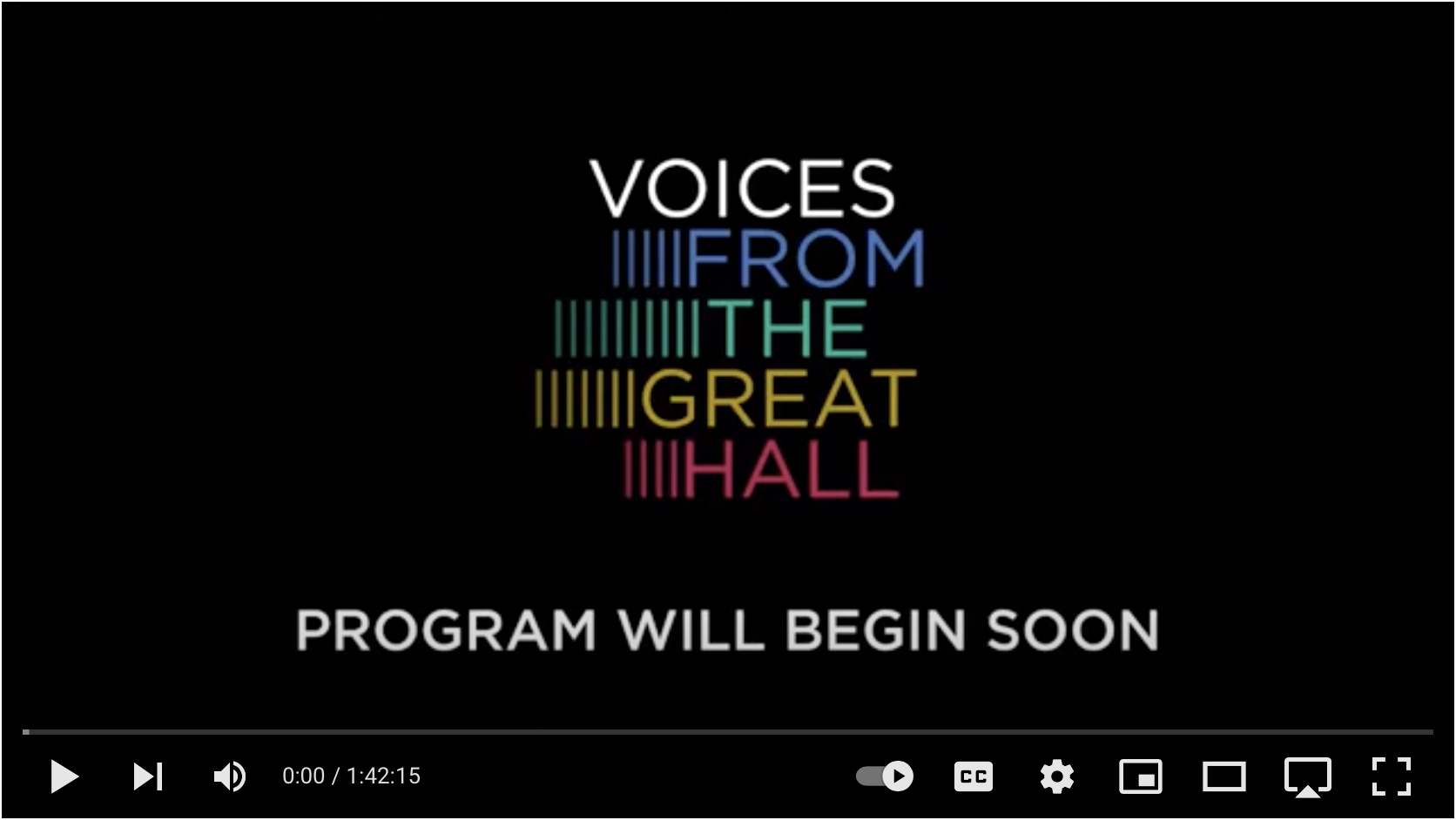 Voices From The Great Hall - Cooper Union 