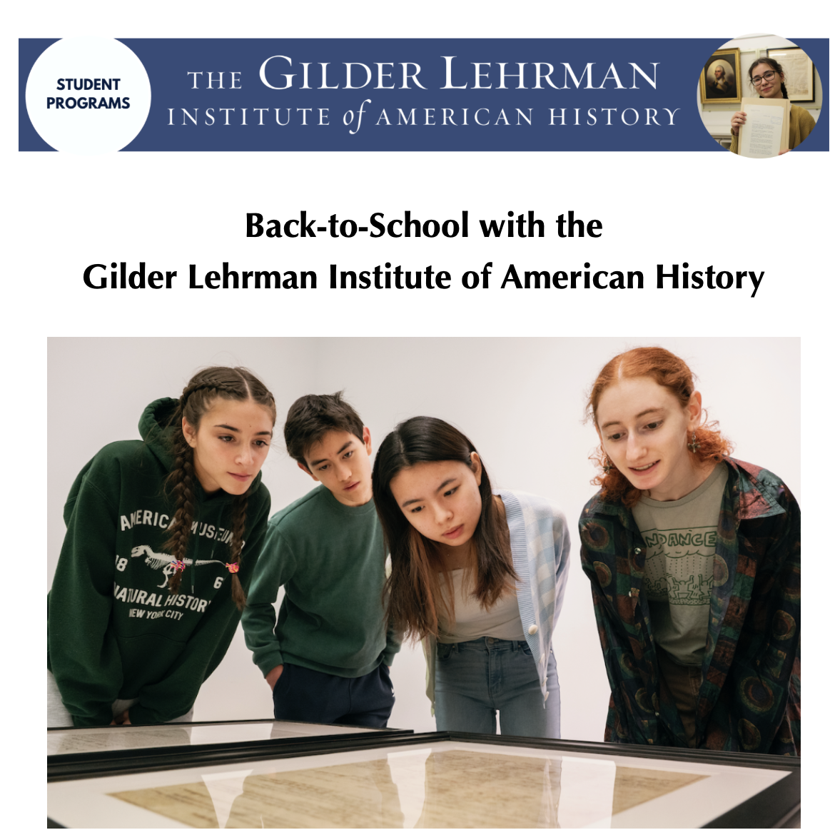 Back-to-School with the Gilder Lehrman Institute of American History